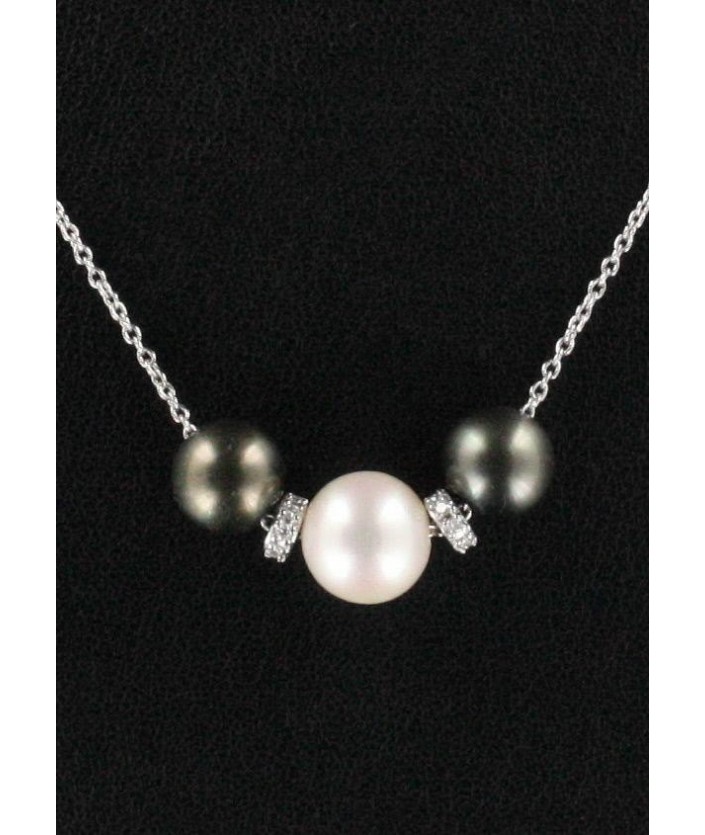Pendentif Perle & Diamant