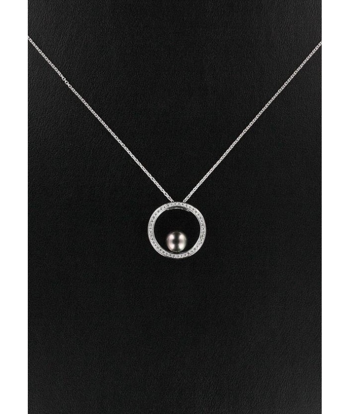 Pendentif Perle & Diamant