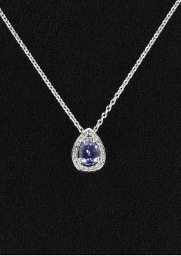Pendentif Saphir & Diamant