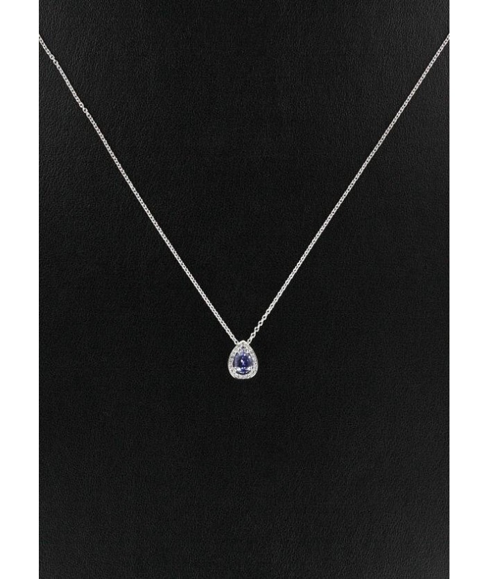 Pendentif Saphir & Diamant
