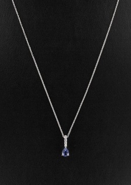 Pendentif Saphir & Diamant 2