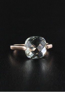 Bague Améthyste Verte